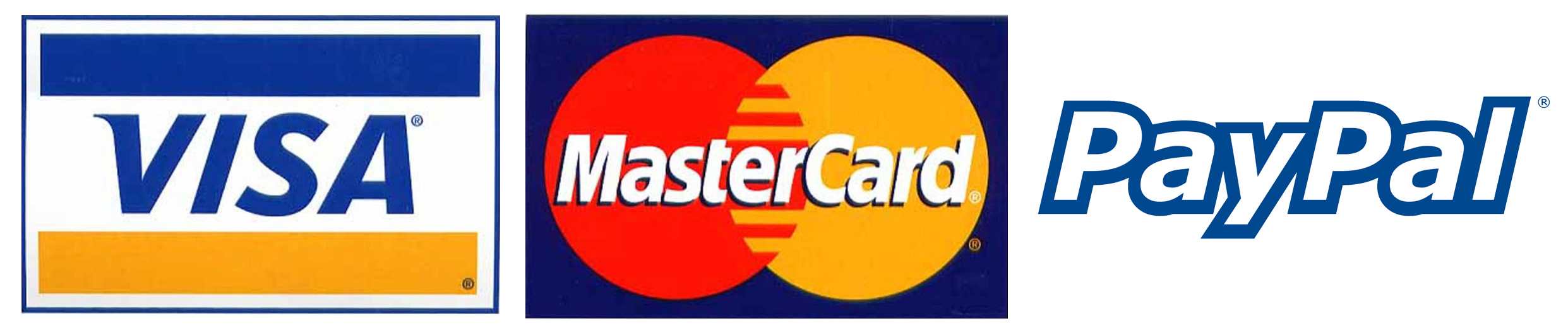 Visa Mastercard Paypal